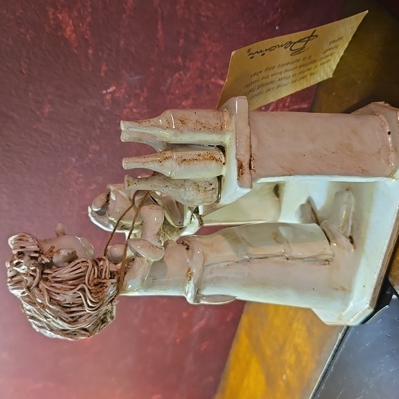 RARE: Vintage - Dino Bencini Signed/Tagged "043 Bartender" Sculpture From Italy - Picture 5 of 10